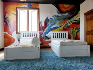 Boys Bedroom…..Twin Storage Beds & Organic Non Toxic Mattresses!
