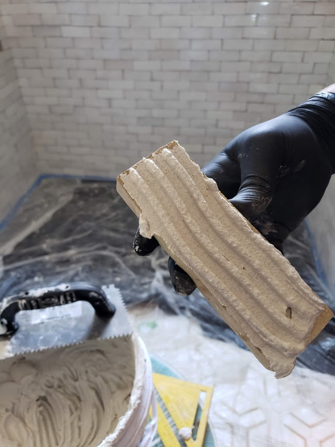 Shower Waterproofing: How to Install Zellige Tiles, tips featured by top CO home decor blog, Eclectic Twist