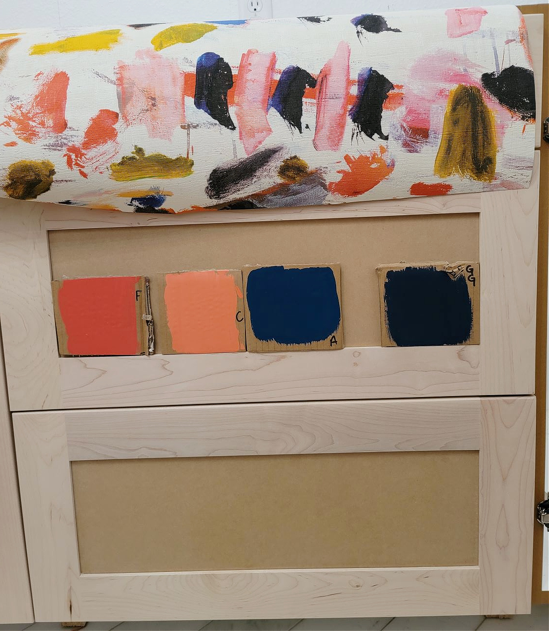 Mixing Your Own Paint Color by popular CO Home Design blog, Eclectic Twist: image of multi color paint smears. 