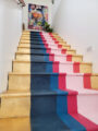 DIY Gold Leaf & Colorful Staircase Makeover