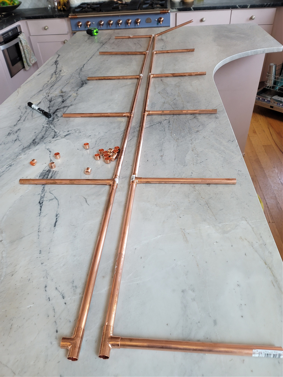 DIY French Bistro Shelving tutorial featured by top US home DIY blogger, Eclectic Twist