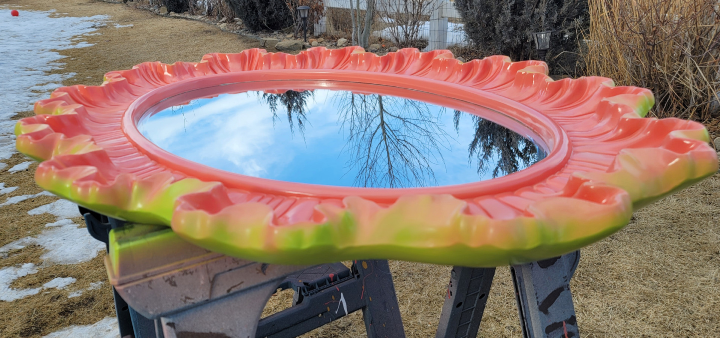 DIY Tropical Mirror Upgrade featured by top US home decor blog, Eclectic Twist